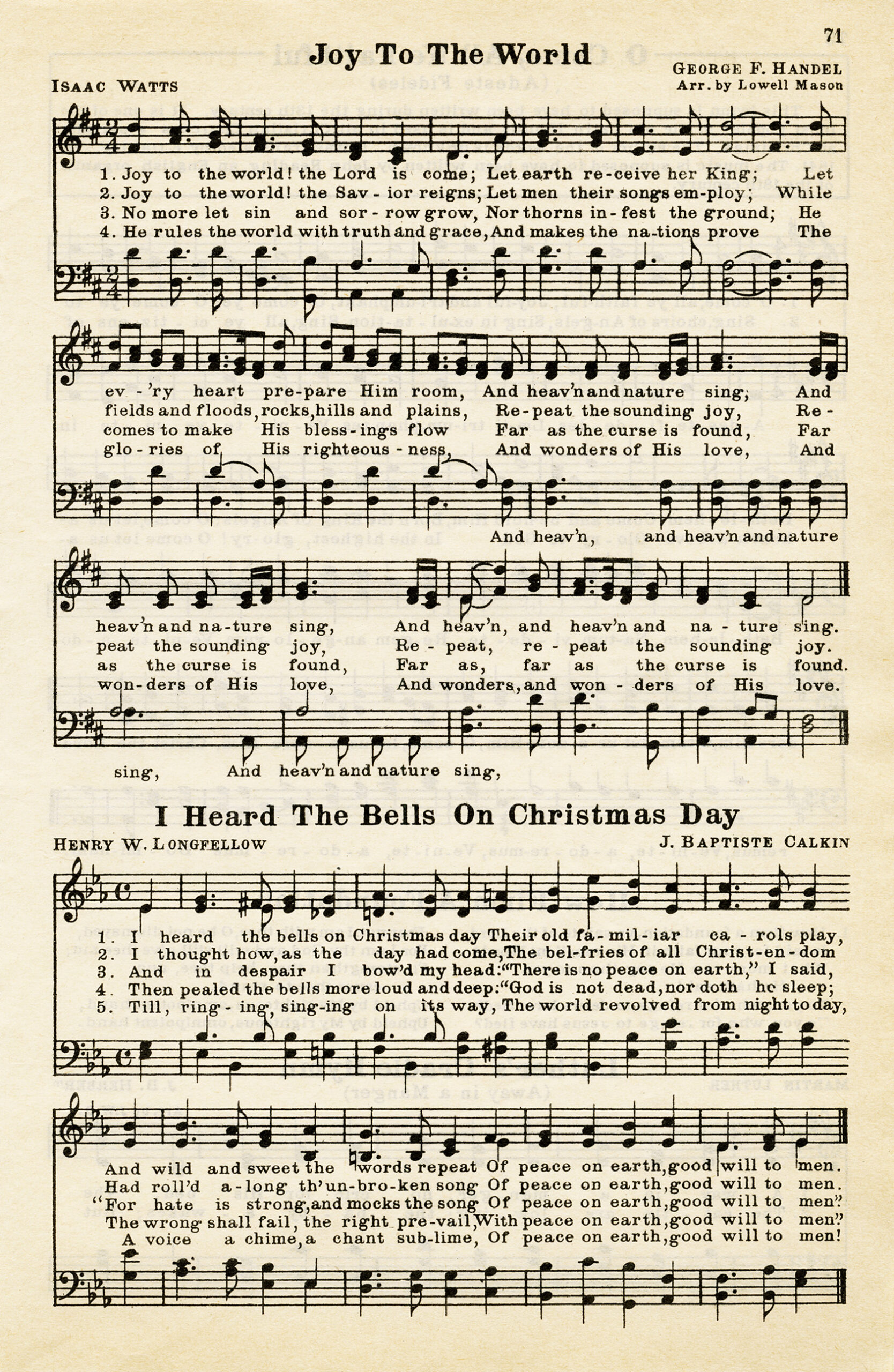 free vintage image ~ christmas hymns - the old design shop